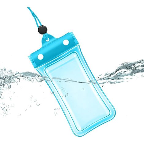 Étui étanche pour smartphone - Pochette de protection - Étui étanche avec dragonne - Idéal pour la plongée, la natation, le bateau, les activités de plein air, les vacances, les voyages et les activit (1/5)