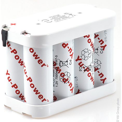 NX - Batterie eclairage secours 8x F HT 4S2P ST2 4.8V 14Ah Cosse (1/3)