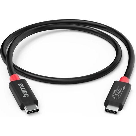 Hama 00200788 USB Kabel 1 m USB C Schwarz (1/4)