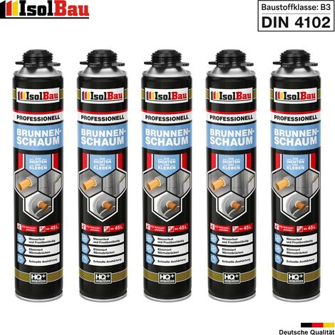 Brunnenschaum 5 x 750ml Bauschaum Pistolenschaum Montageschaum IsolBau (1/5)