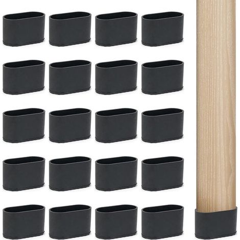 20 protectores para patas de sillas，tapas para patas de sillas，protectores para patas de escaleras，20 x 40 mm