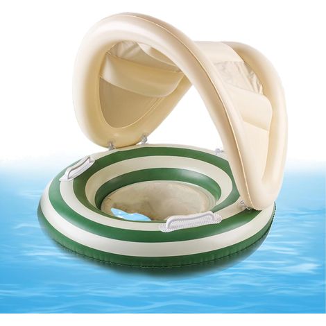 Bouée pour bébé, anneaux flottants pour la natation, réglables, avec parasol pour bébés, activités de plein air (1/5)