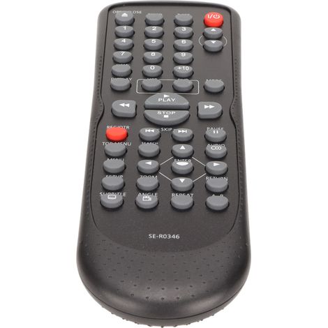 Télécommande de remplacement pour DVD Toshiba SE-R0170, SE-R0323, SD-V296, SD-V390, SE-R0346, SE-R0086, SE-R0135, SD-V296 et SD-V296KU (1/4)