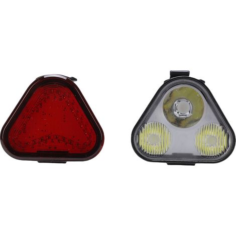 Éclairage vélo pour le VTT de nuit, ensemble phare et feu arrière étanches et rechargeables de 500 lm. (1/5)