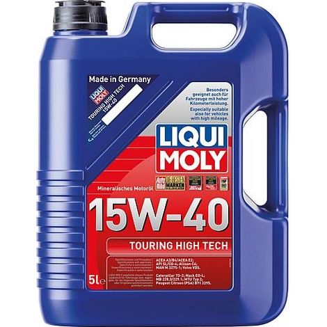 Huile de moteur LIQUI MOLY Touring High Tech SAE 15W-40, contenu 5 litres
