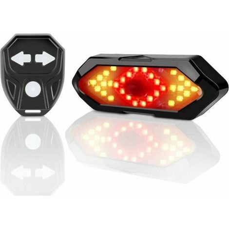 Éclairage et réflecteurs pour remorque, Clignotant Velo et Feu Arrière, Télécommande sans-Fil, 5 Modes d'éclairage différents, Rechargeable (1/5)
