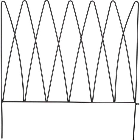 Bordure de jardin en métal 58 x 0.6 x 57 cm Vagues (1/4)