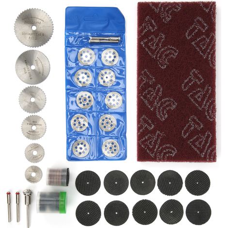 88 Pièces Accessoires pour Ponceuse Électrique, Lames de Scie à 8 Trous et Papier de Verre, Ensemble d'Outils de Meulage (1/5)
