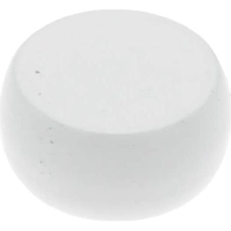 PENDERIE Ronde MÉTAL  Ø16  2 Embouts  Blanc