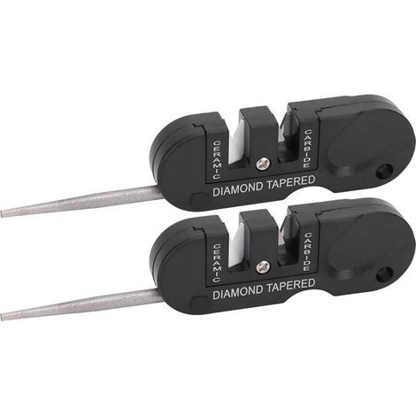 Aigu ur de couteaux, 2 pièces-ensemble 4 en 1 Glide Multitool aigu ur de couteaux outil d'affûtage multifonctionnel Portable[2221] (1/4)