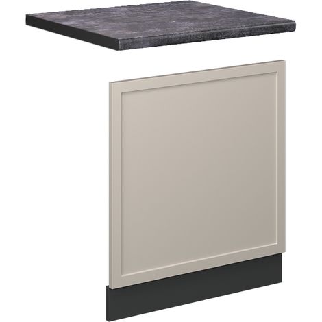 Panel frontal Fame-Line, GrisBeige, 60 cm , ET Antracita, Vicco