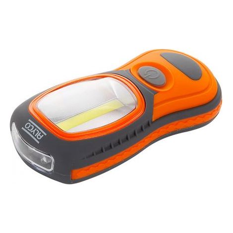 Lampe de poche professionnelle longue bifocale 3w cob + 3 led alyco orange ALYCO 170957 (1/5)