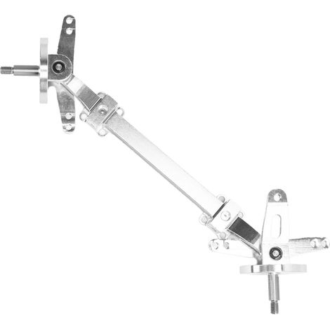 Essieu avant de direction RC 179 mm, alliage d'aluminium argenté, pièce de rechange pour voitures RC Tamiya à l'échelle 1/14 (1/5)