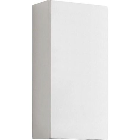 Armoire suspendue Kasari, 1 porte, blanc brillant, réversible, 300x600x170mm (1/2)