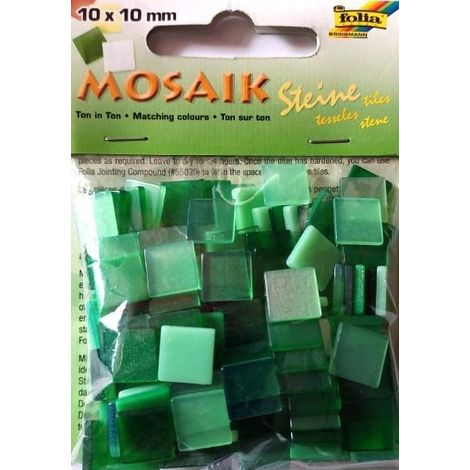 Mosaico verde de 10x10 mm
