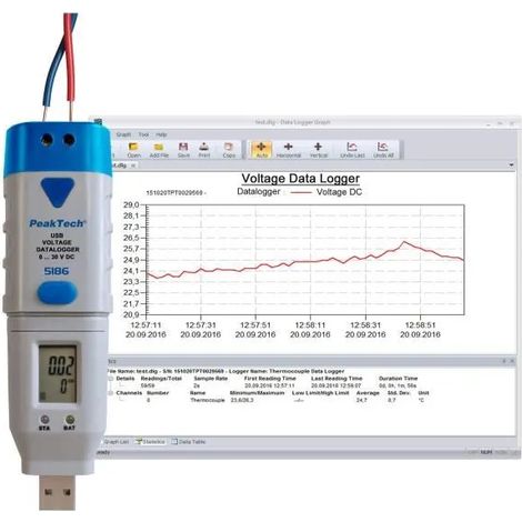 Elektronisches Messgerät PeakTech 5186 USB IP66 LCD (1/2)
