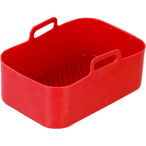Panier Pour Friteuse À Air - En Silicone Alimentaire Résistant À La Chaleur Jusqu'à 230 °C - Compatible Avec La Plupart Des Modèles De Friteuses À Air - 1 Pièce (1/5)