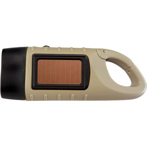 Linterna recargable de 86 g, ABS, con manivela, 3,7 V, 40 mAh, para camping, senderismo y emergencias. (1/5)