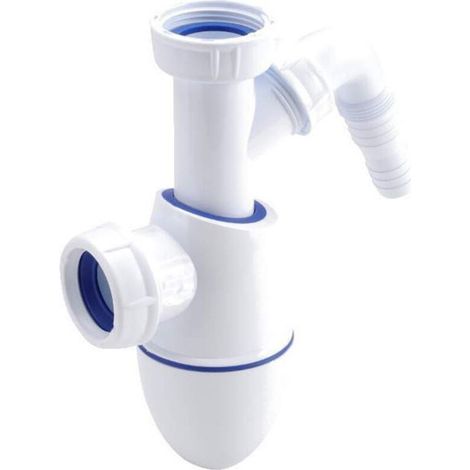 siphon de lavabo - easyphon - avec prise machine à laver - diamètre 32 mm - bm19 - 0201302 (1/4)
