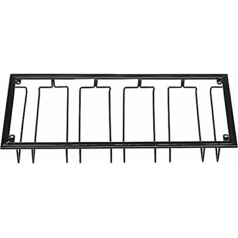 Porte-Verres Suspendu - Support De Verre à Vin Avec 5 Rails Pour 10-15 Verres, 50 X 22,5 X 5,5 Cm