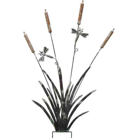 Tuteur décoratif en fer Libellules 43 x 83 cm