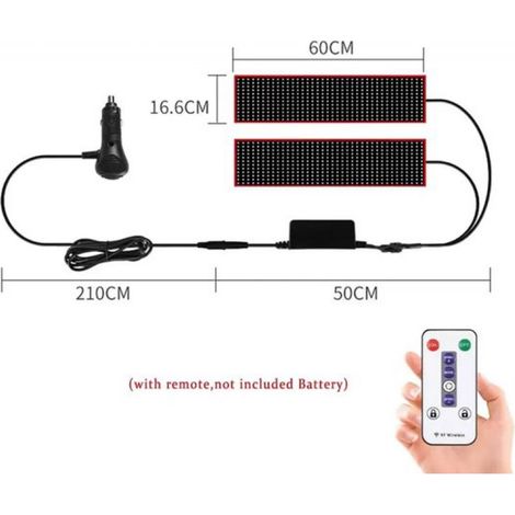 LED-Lichtpaneel „Teufelsauge“ – mit Fernbedienung – faltbar – RGB-Beleuchtung – für Lkw – 12–24 V (1/5)