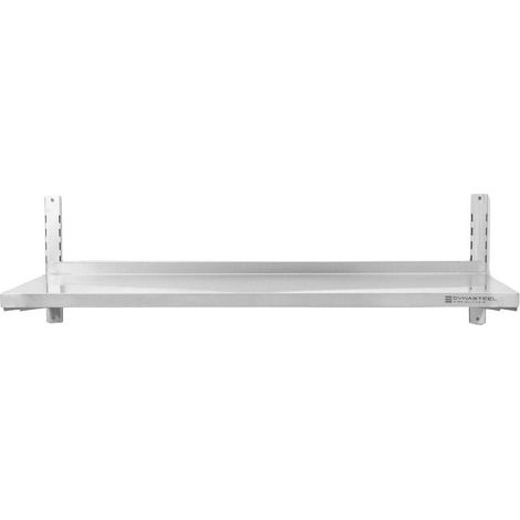 Etagère Murale en Inox sur Crémaillères - L 1200 x P 400 mm (1/5)