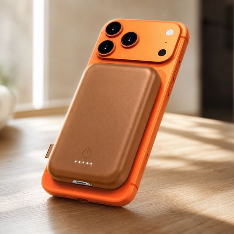Batterie externe sans fil magnétique 5000mAh, chargeur portable compact avec support pour iPhone 12 et ultérieurs, approuvé avion (1/4)