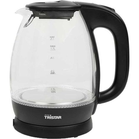 Tristar WK-3405 Hervidor eléctrico 1,7 L transparente y negro