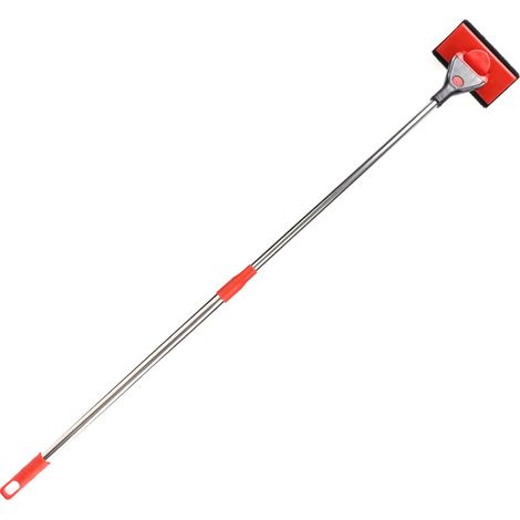 Brosse télescopique de nettoyage pour aquarium, grattoir à algues, nettoyant pour vitres d'aquarium (1/5)