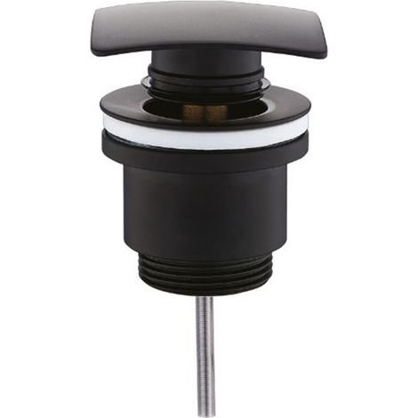 Piletta click clack universale quadrata nera opaca 1"1/4  Tecom