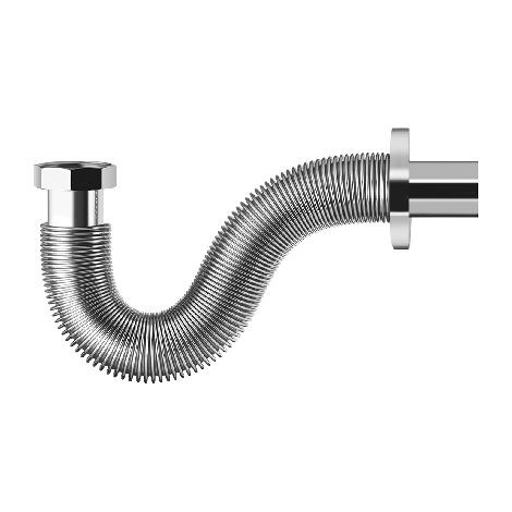TUBO DI SCARICO BPS FLESSIBILE-ESTENSIBILE IN ACCIAO INOX- 11/4 x 32- DH- pezzi 1