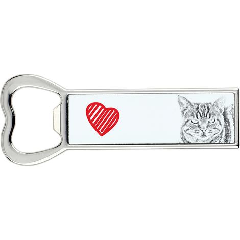 Manx - un apribottiglie con un gatto, un apri-frigo personalizzato, un regalo unico per uomo firmato Art-Dog (1/5)