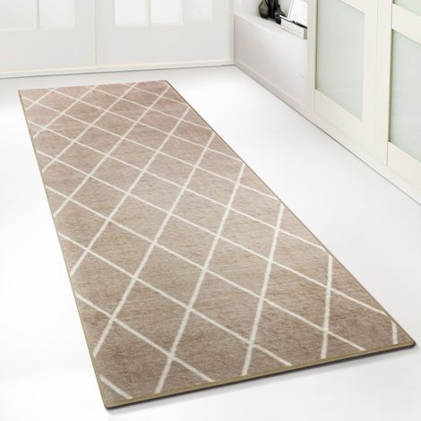 Teppich-Läufer auf Maß Cosenza Beige 80 x 200 cm