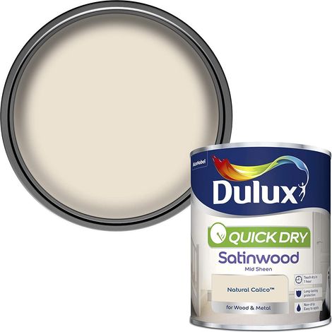 Dulux Quick Dry Satinwood - 750ml - Natural Calico