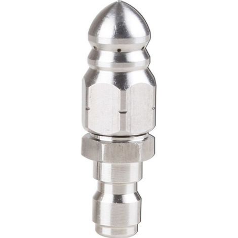 Buse de débouchage de canalisation haute pression en acier inoxydable (1/4 pouce) avec six orifices de pulvérisation (1/5)