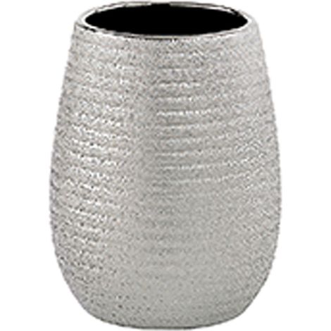Gedy Bicchiere Astrid, Ceramica, Argento, 8,3 x 8,3 x 11 (1/2)