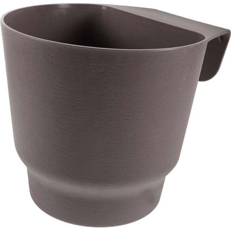 Pots De Fleurs Suspendus pour Balustrade De Balcon Support De Jardinière Rétention Deau Gris Petite Jardinière pour Orchidées Et Plantes Succulentes (1/4)