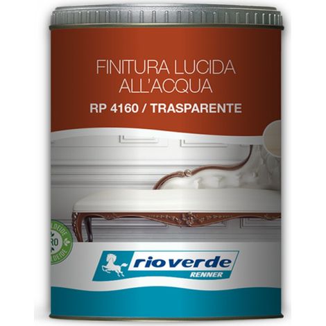 VERNICE FINITURA ACQUA RIO VERDE RP4160 750ML TRASPARENTE LUCIDA