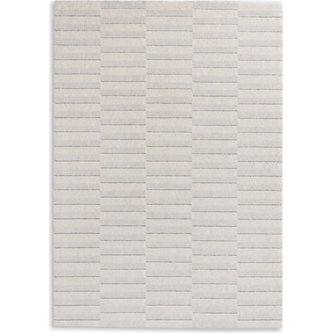 SW Tapis «Amaze» sable rayures 200 x 290 cm Tapis à poils doux (1/5)