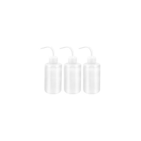3 Pièces Arrosoir Bouteille d'arrosage en Plastique, 250ML Flacons Souples avec Pipette étroite, Transparent Flacons de Lavage de Tatouage, Bouteille à Presser pour Plantes Fleur Succulente