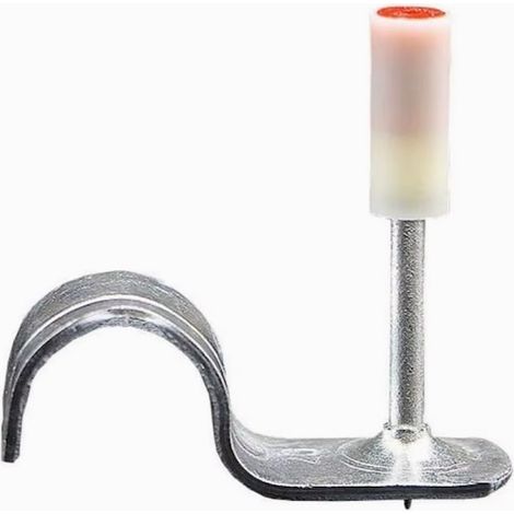 Clous chargés pour cloueuse, pour tuyaux jusqu'à 25 mm, pour bois, béton et métal, 100 pièces. (1/4)