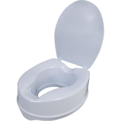 Sanitec Elevador de WC Adulto Con Tapa - Adaptador Universal