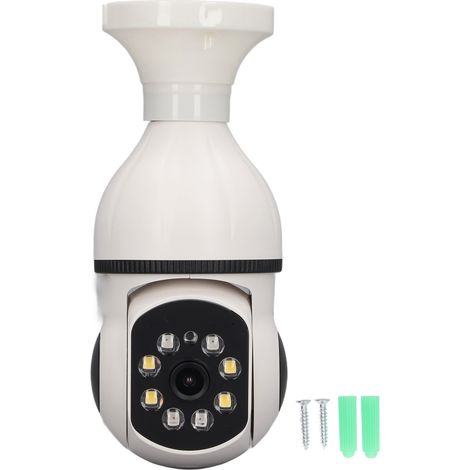 Caméra de surveillance WiFi HD 360° rotative, détecteur de mouvement, vision nocturne sans fil 110-240V. (1/5)