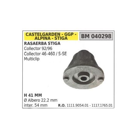 Supporto mozzo portalama rasaerba tagliaerba collector 92/96 STIGA 040298
