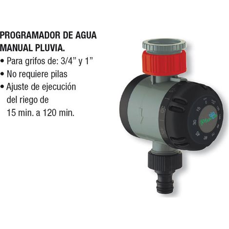 Temporizzatore per l'irrigazione dell'acqua piovana fino a 120 minuti Manuale PLSD21101