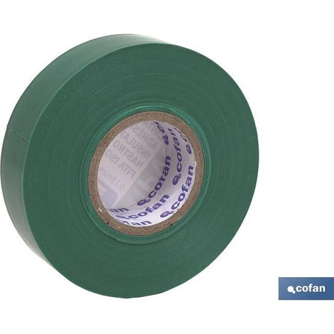 Nastro Isolante 180 Micron Verde 19mmx20 Metri