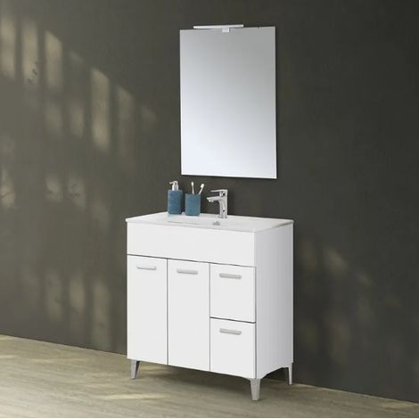 MOBILE BAGNO CM.80 2A+2CASS BIANCO (1/5)