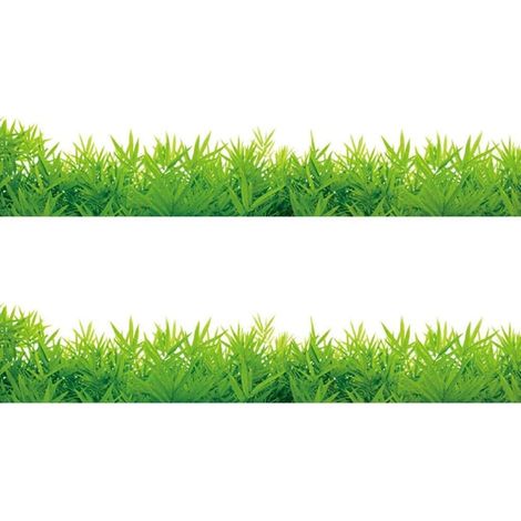 stickers muraux gazon vert pour décoration murale (1/5)