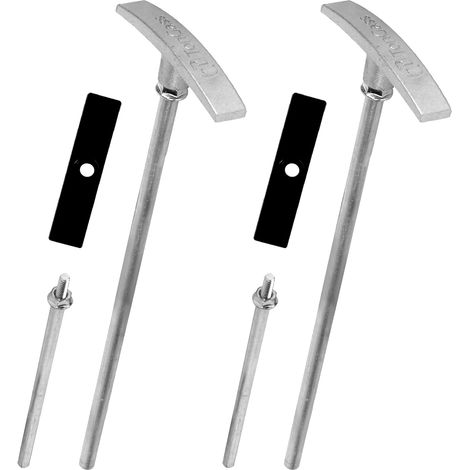 2er-Pack Universal-Fit RV-Abfallventil-Ersatzset RV-Camper-Ablassventilgriff, inklusive Griff und Rohrverlängerung